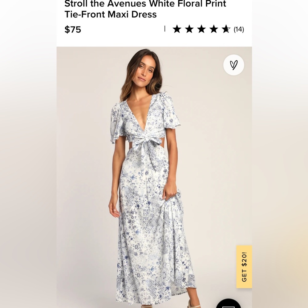 Tie front maxi
